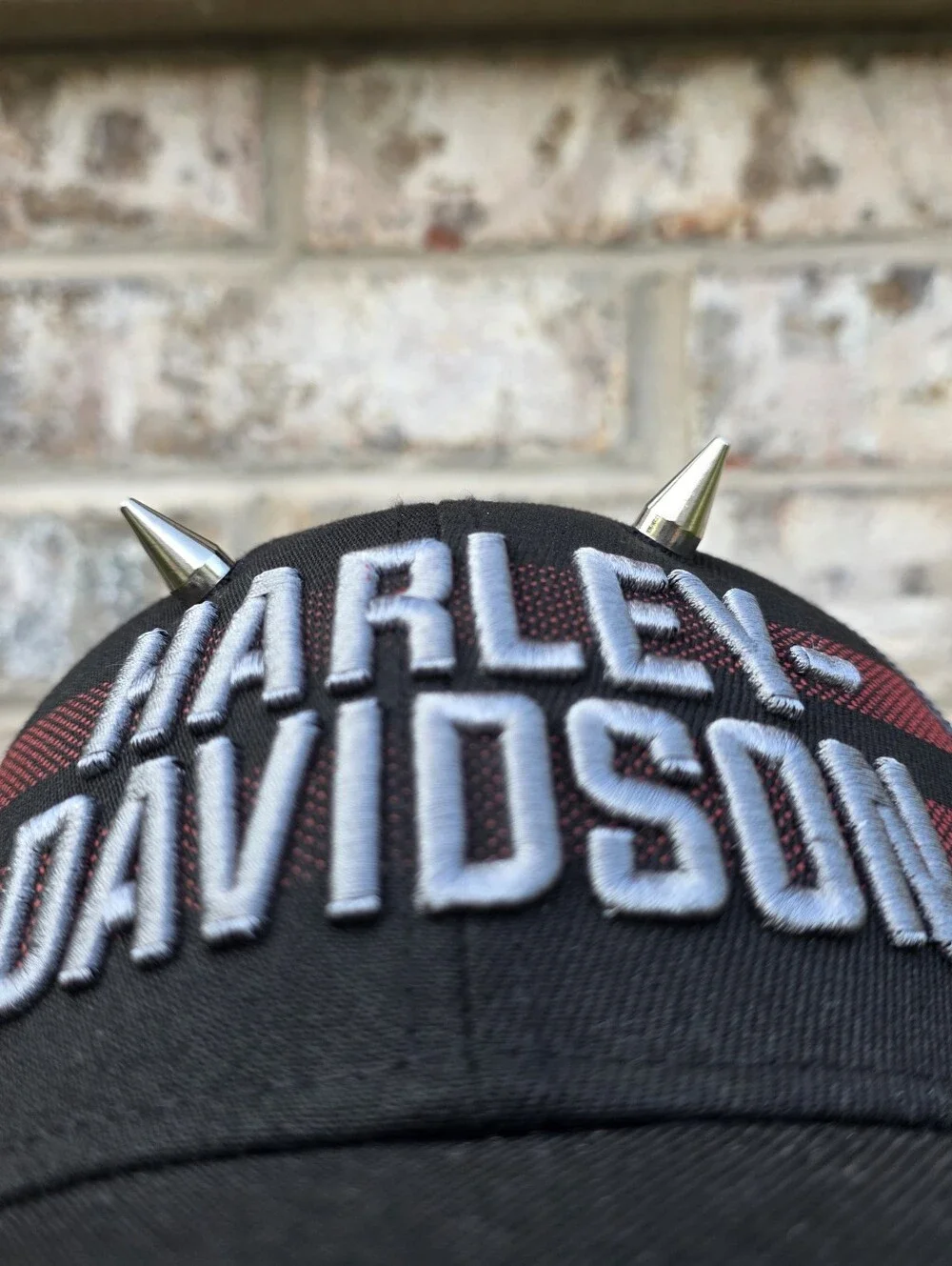 Harley-Davidson New Era 39THIRTY Flex Fit Mesh Hat S/M Custom Spikes
